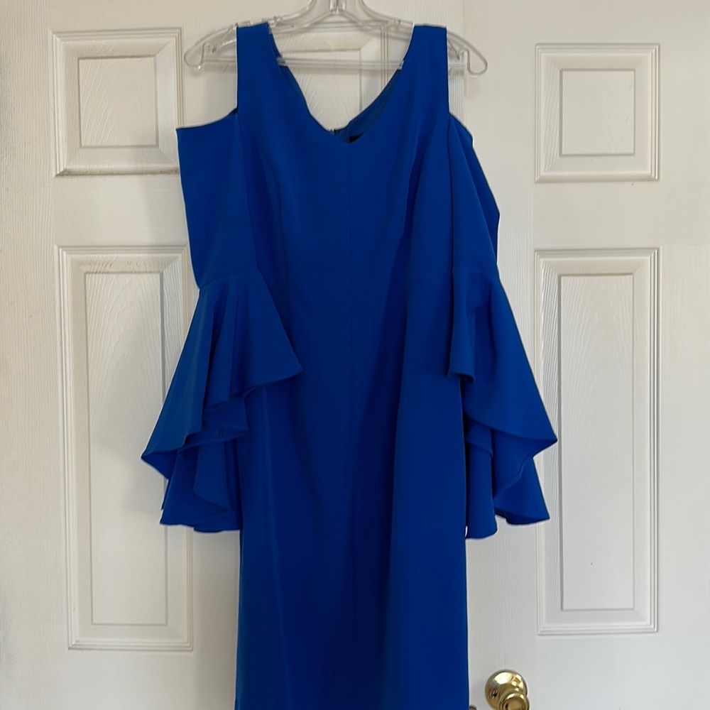 Royal blue lined dress